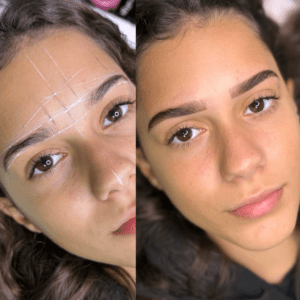 Exclusivo Design de Sobrancelhas no Studio Estética do Olhar, destacando sua beleza única.