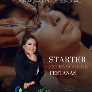 Banner do Curso Starter de Extensões de Pestanas com certificação DGERT – formação inicial em estética do olhar
