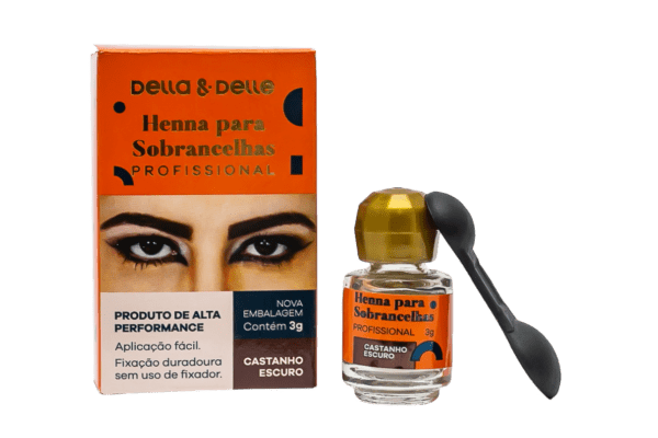 henna castanho escuro 3g