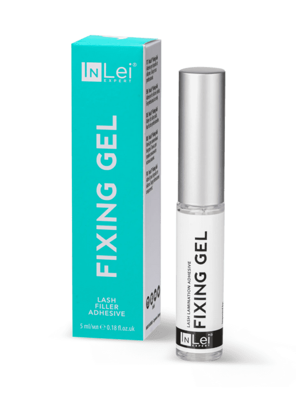 fixing gel cola para cílios solúvel em água 5ml especialista inlei®