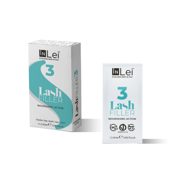 lash filler 3 nutrição vegana monodose para cílios 9 x 1,2ml inlei®